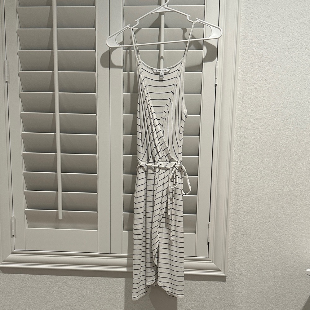 41 Hawthorn Black and White Striped Midi Dress